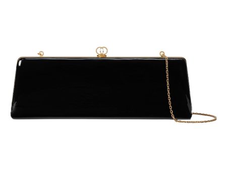 (WMNS) Gucci Broadway Small Patent Leather Evening Bag  Black  741874-BCB0G-1000 For Sale