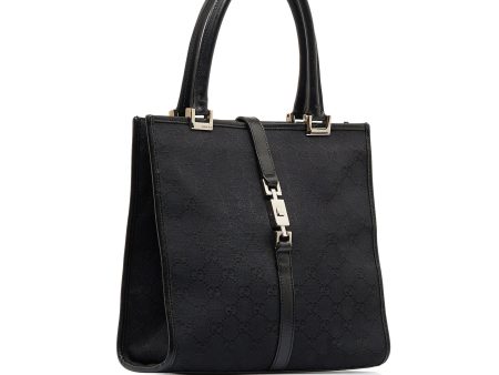 Black Gucci GG Canvas Jackie Tote Bag Online