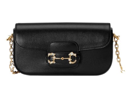 (WMNS) Gucci Horsebit 1955 Small Shoulder Bag  Black  735178-AACPL-1081 For Sale