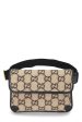 Gucci,  Beige & Black Original GG Wool Waist Pouch, Black Cheap