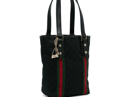 Black Gucci GG Canvas Jolicoeur Tote Bag on Sale