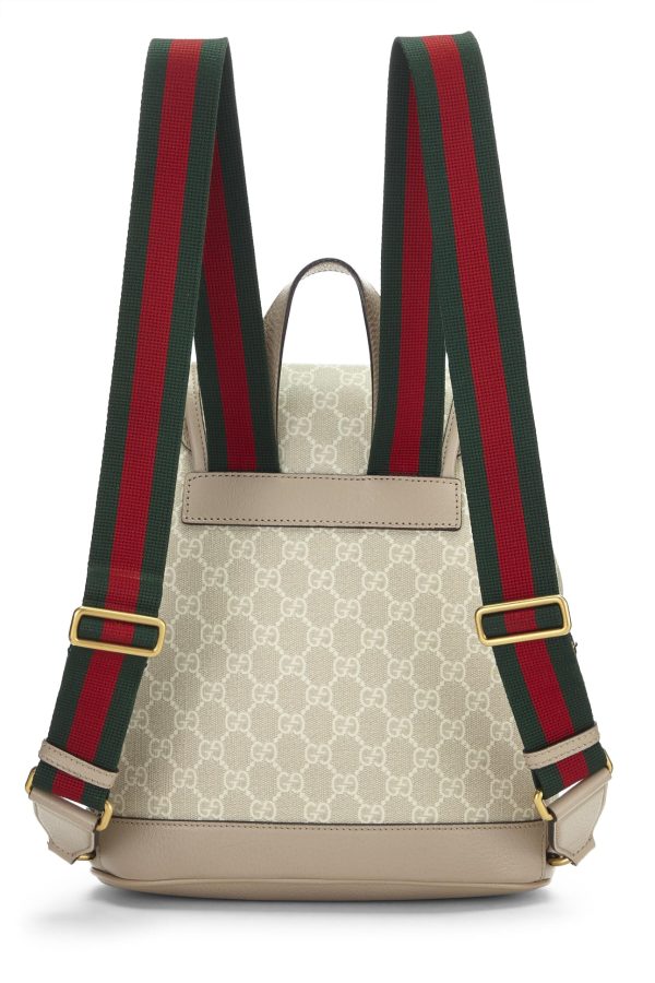 Gucci,  Beige GG Supreme Canvas Interlocking GG Backpack, Beige Online