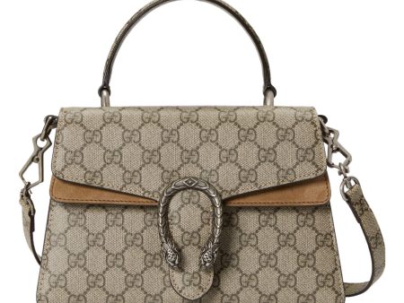 (WMNS) Gucci Small Dionysus Top Handle Bag  Beige Ebony  739496-KHNRN-8642 Sale