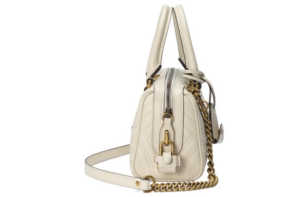 (WMNS) Gucci GG Marmont Small Top Handle Bag  White  746319-AABZB-9022 Sale