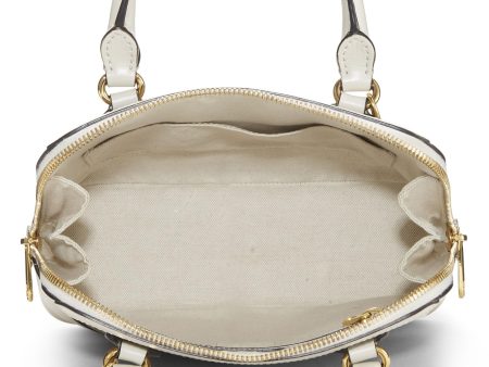 Gucci,  White Original GG Supreme Canvas Horsebit Handbag Small, White Online Hot Sale