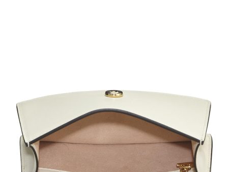 Gucci,  White Leather Sylvie Chain Bag, White Sale