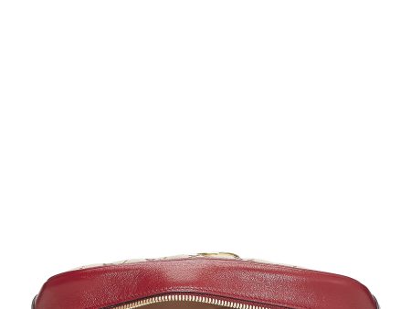 Gucci,  Red Original GG Canvas Marmont Crossbody Small, Red Cheap