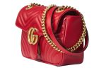 (WMNS) Gucci GG Marmont Small Matelasse Shoulder Bag  Red  443497-DTDIT-6433 For Discount