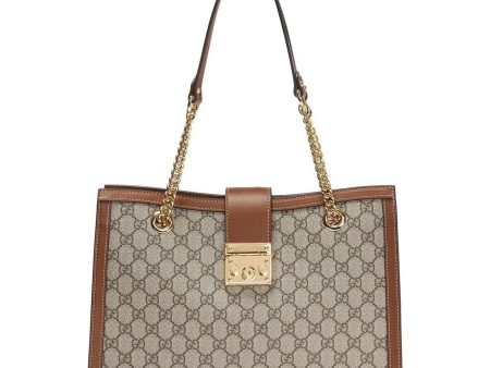 (WMNS) Gucci Padlock Medium GG Shoulder Bag  Beige Brown  479197-KHNKG-8534 Cheap