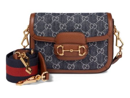 (WMNS) Gucci Horsebit 1955 Retro Shoulder Messenger Bag  Grey Blue Brown  658574-2KQPG-8391 Online Hot Sale