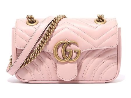 (WMNS) Gucci GG Marmont Mini-Sized Single-Shoulder Bag Pink 446744-DTDIT-5909 on Sale