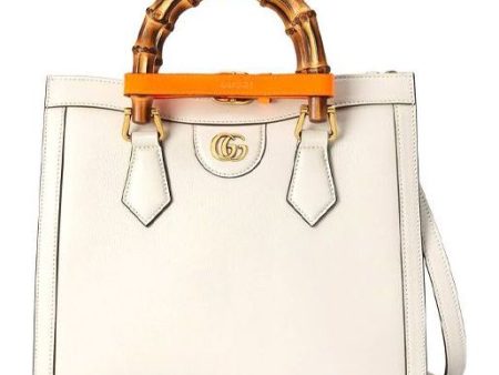 (WMNS) Gucci Diana Series Tote Leather SingleShoulderMessengerHandholdBag SmallSize White 660195-17QDT-9060 Supply