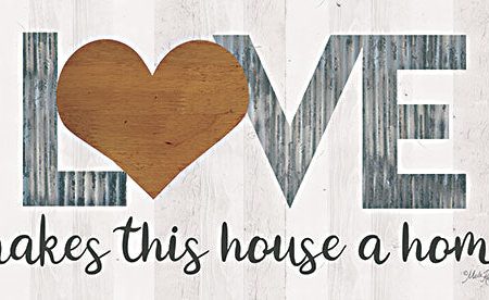 MAZ5843 - Love Makes This House a Home with Heart - 18x9 For Discount