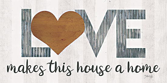 MAZ5843 - Love Makes This House a Home with Heart - 18x9 For Discount